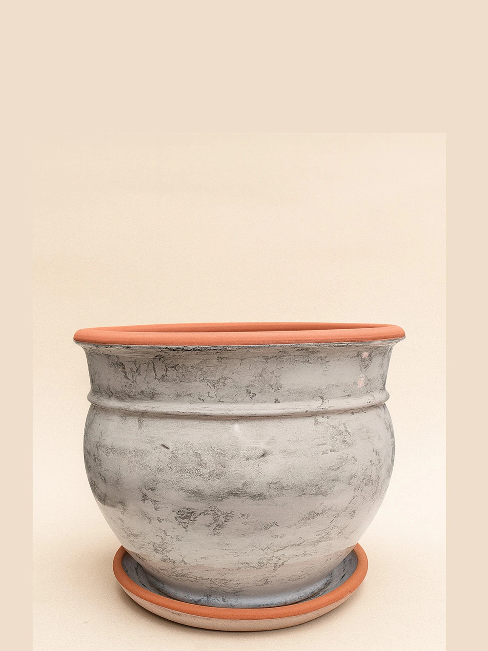 Beyaz Mermer Sırlı No 2 Ø20cm Beyaz Mermer Sırlı No 2 Ø20cm - saksilar - Lalezar Botanik
